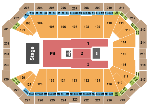 Dickies Arena Nine Inch Nails Seating Chart